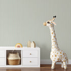 9817-4 Closet Stripe Green Essential Stripes Wallpaper by Galerie