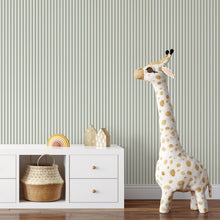 9817-4 Closet Stripe Green Essential Stripes Wallpaper by Galerie