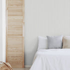 9818-3 Shirt Stripe Silver Grey Essential Stripes Wallpaper by Galerie