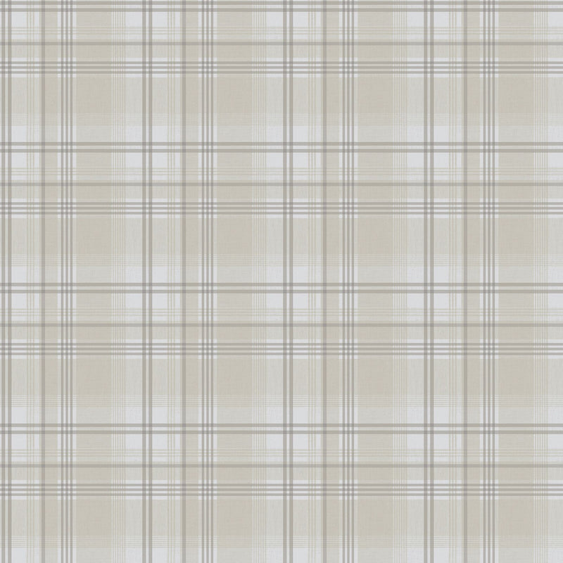 9819-2 Oxford Beige and Silver Grey Essential Stripes Wallpaper by Galerie