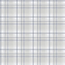 9819-3 Oxford Silver Grey and Blue Essential Stripes Wallpaper by Galerie