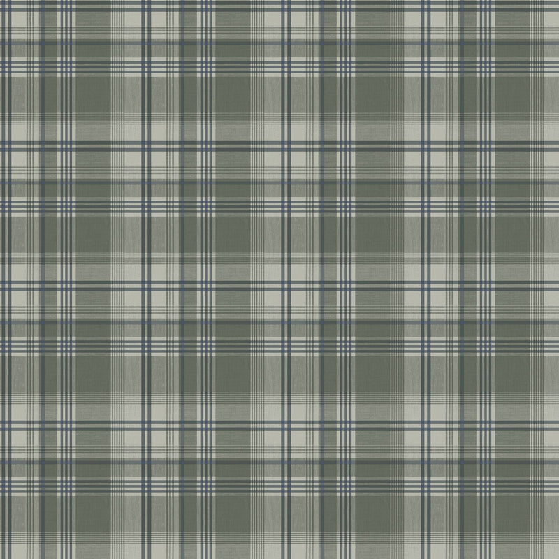 9819-5 Oxford Green and Blue Essential Stripes Wallpaper by Galerie