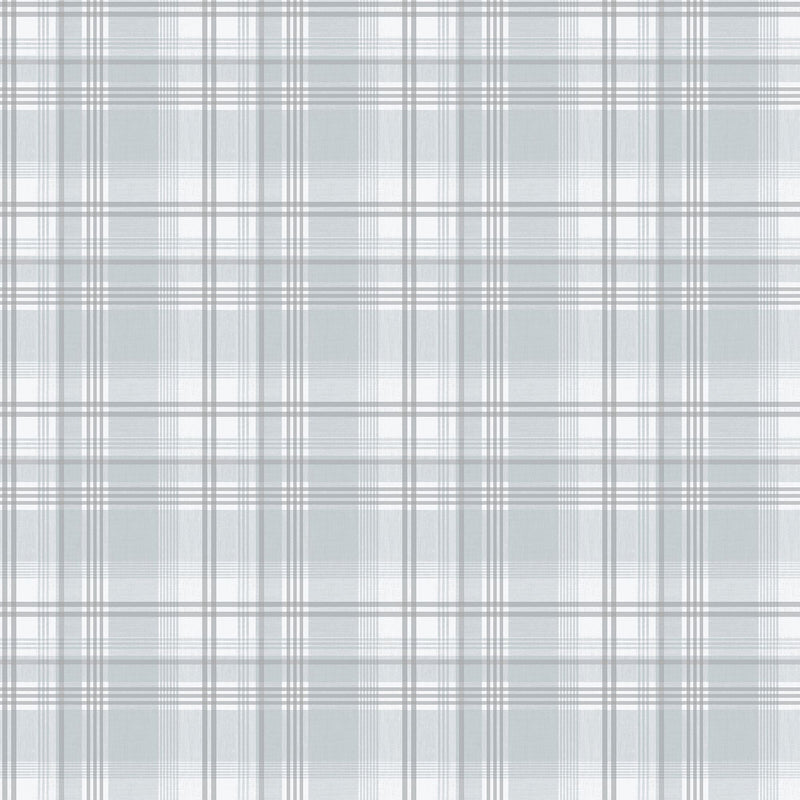 9819-6 Oxford Blue and Silver Grey Essential Stripes Wallpaper by Galerie