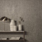 99118 Weave Natural Opulence Grey Silver Wallpaper By Galerie