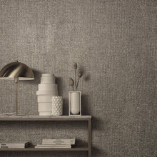 99118 Weave Natural Opulence Grey Silver Wallpaper By Galerie
