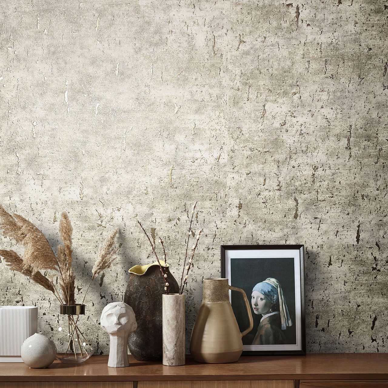 99124 Cork Natural Opulence Beige Wallpaper By Galerie