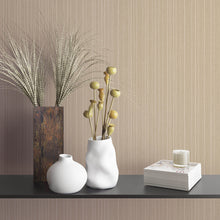 99157 Silk Stripe Earth Wallpaper By Galerie