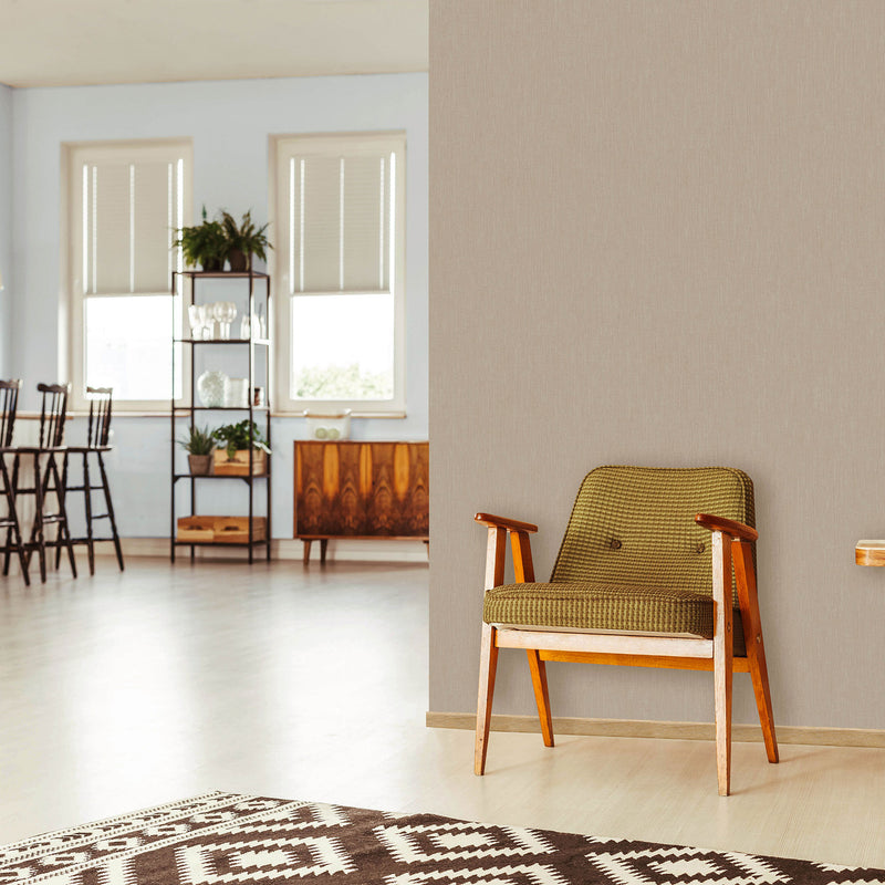 99171 Linen Earth Wallpaper By Galerie