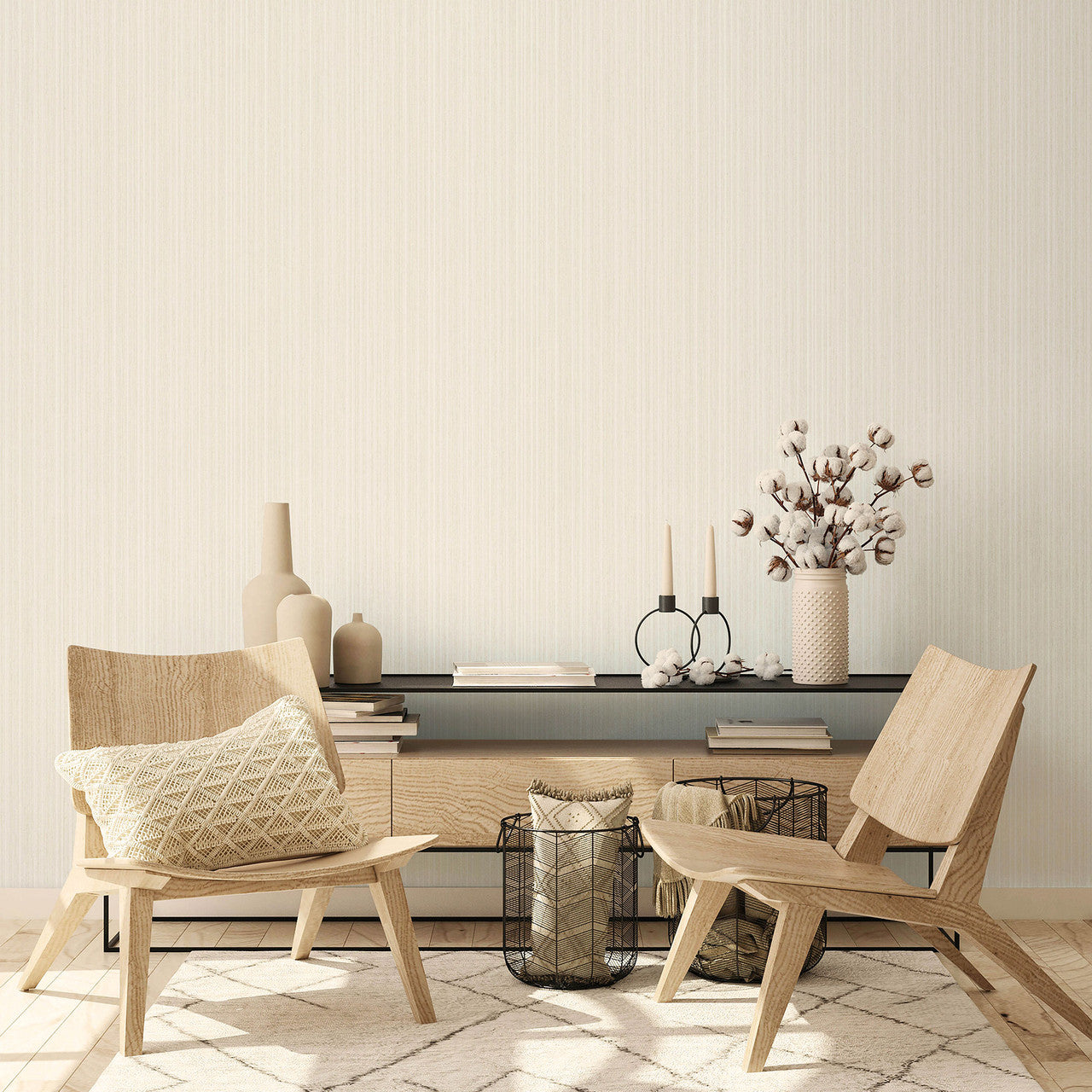 99182 Silk Stripe Earth Wallpaper By Galerie