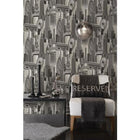 99270 Skyline Flock Wallpaper by Holden