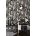 99270 Skyline Flock Wallpaper by Holden