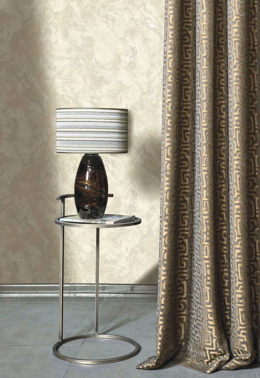 99370 Calacatta Bead Champagne Wallpaper by Holden Decor