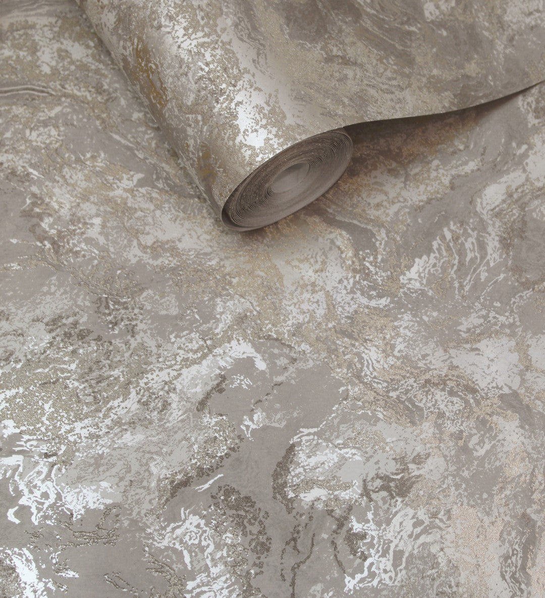 99372 Calacatta Bead Taupe Wallpaper by Holden Decor