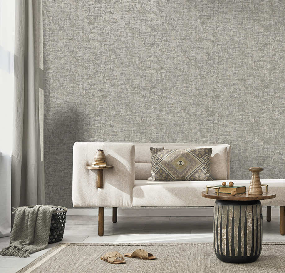 99400 Brindle Bead Grey/Silver Wallpaper by Holden
