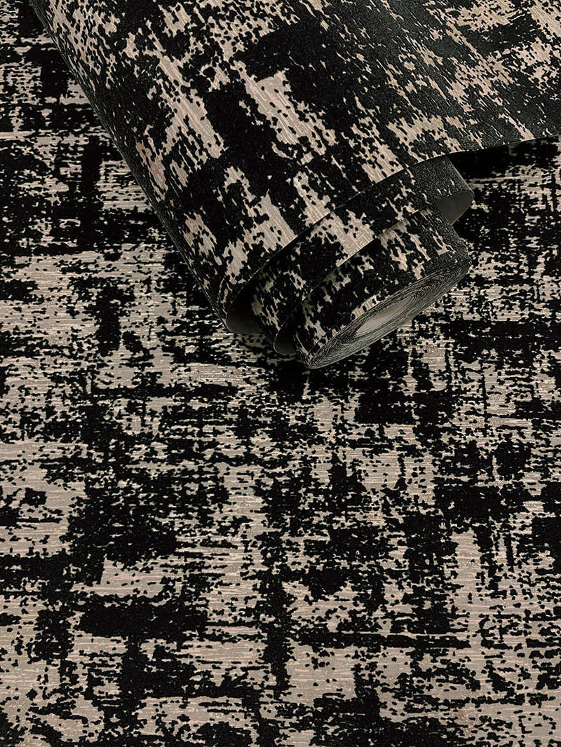 99406 Brindle Flock Black Wallpaper by Holden