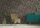 99406 Brindle Flock Black Wallpaper by Holden