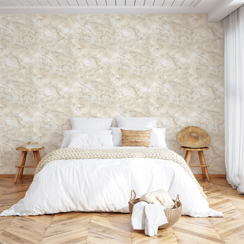 400303 Carlotta Greige Vasari Wallpaper by Rasch
