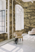 A00105 Sand Waves Metallics Gold Geo Mural by Coordonné
