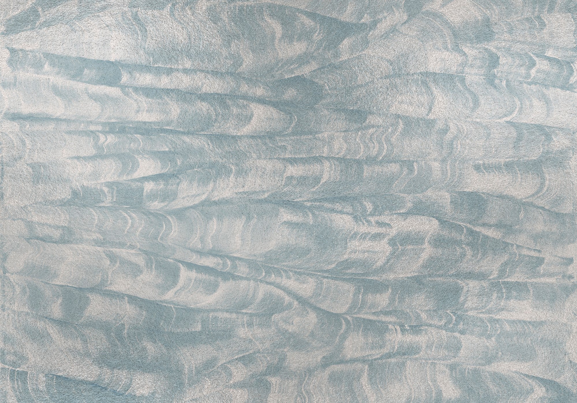 A00106 Sand Waves Metallics Silver Geo Mural by Coordonné