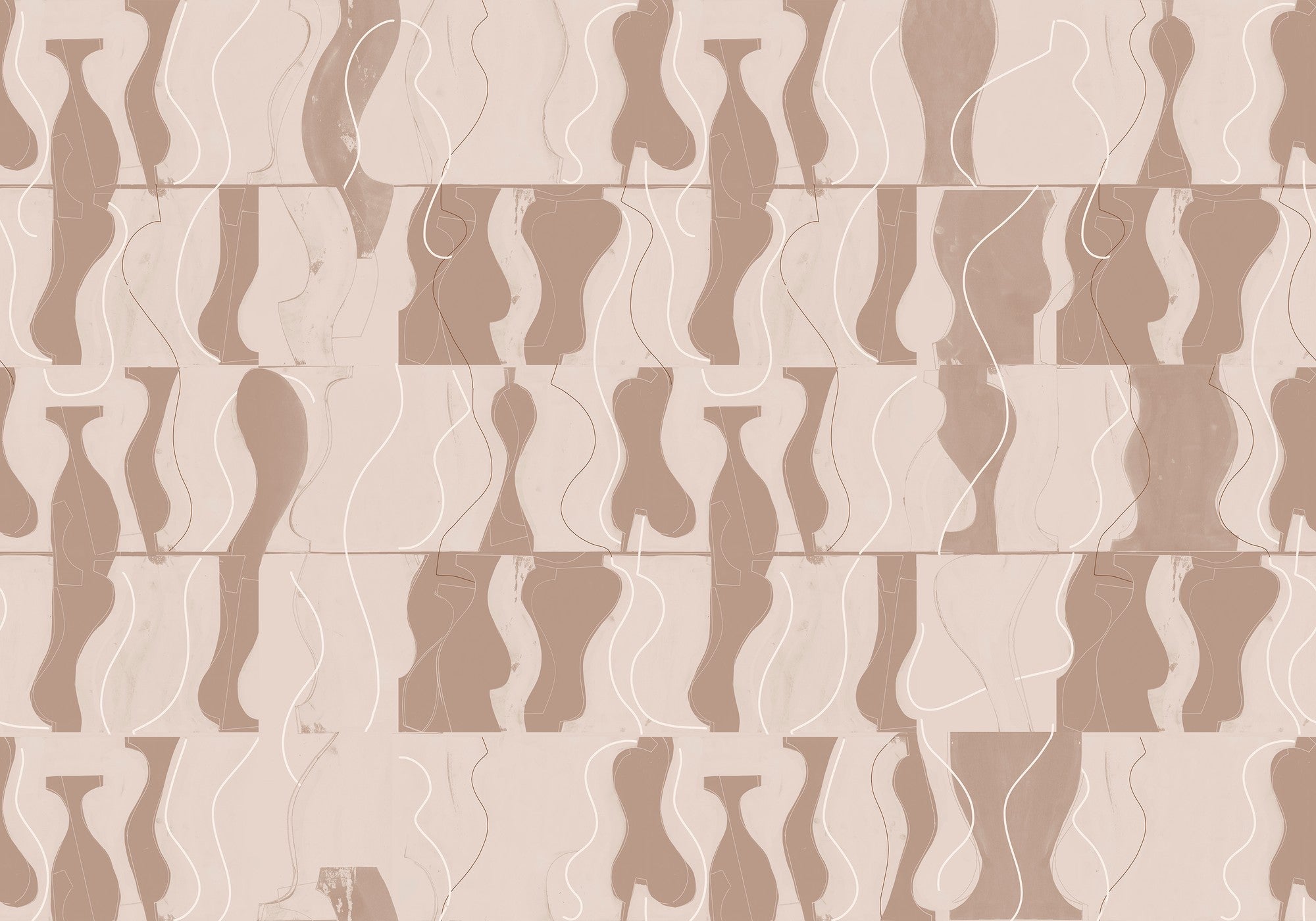 A00108 Archeological Sand Geo Mural by Coordonné