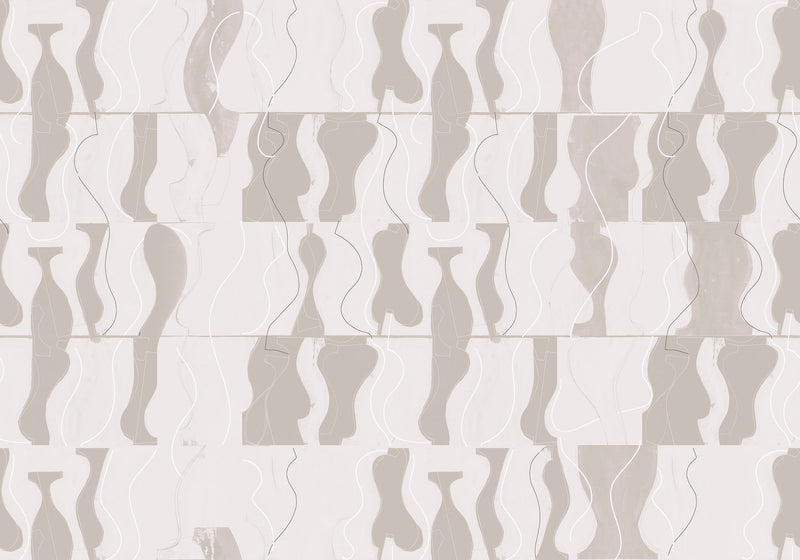 A00109 Archeological Ice Geo Mural by Coordonné