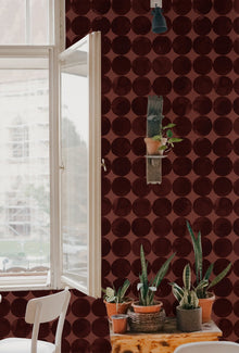 A00117 Lunar Craters Terracotta Geo Wallpaper by Coordonné