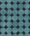 Lunar Craters Aqua Geo Wallpaper by Coordonné