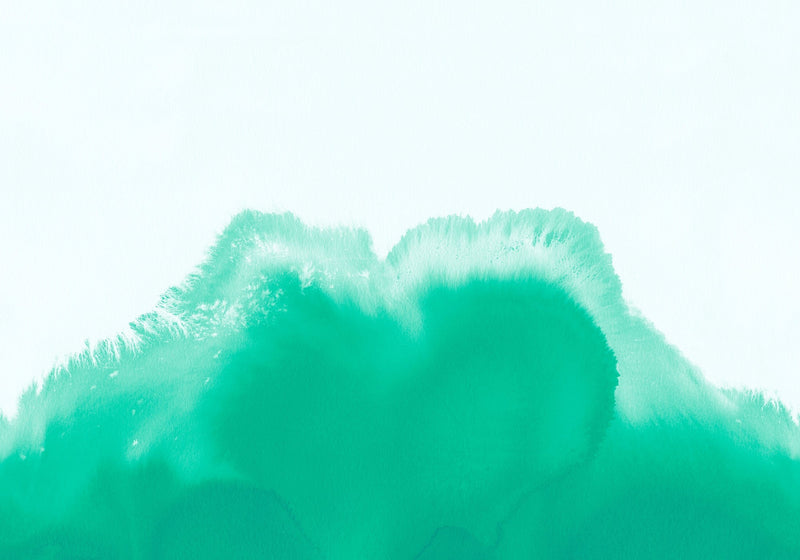 A00121 Coral Reefs Aqua Geo Mural by Coordonné
