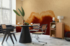A00123 Coral Reefs Metallics Gold Geo Mural by Coordonné