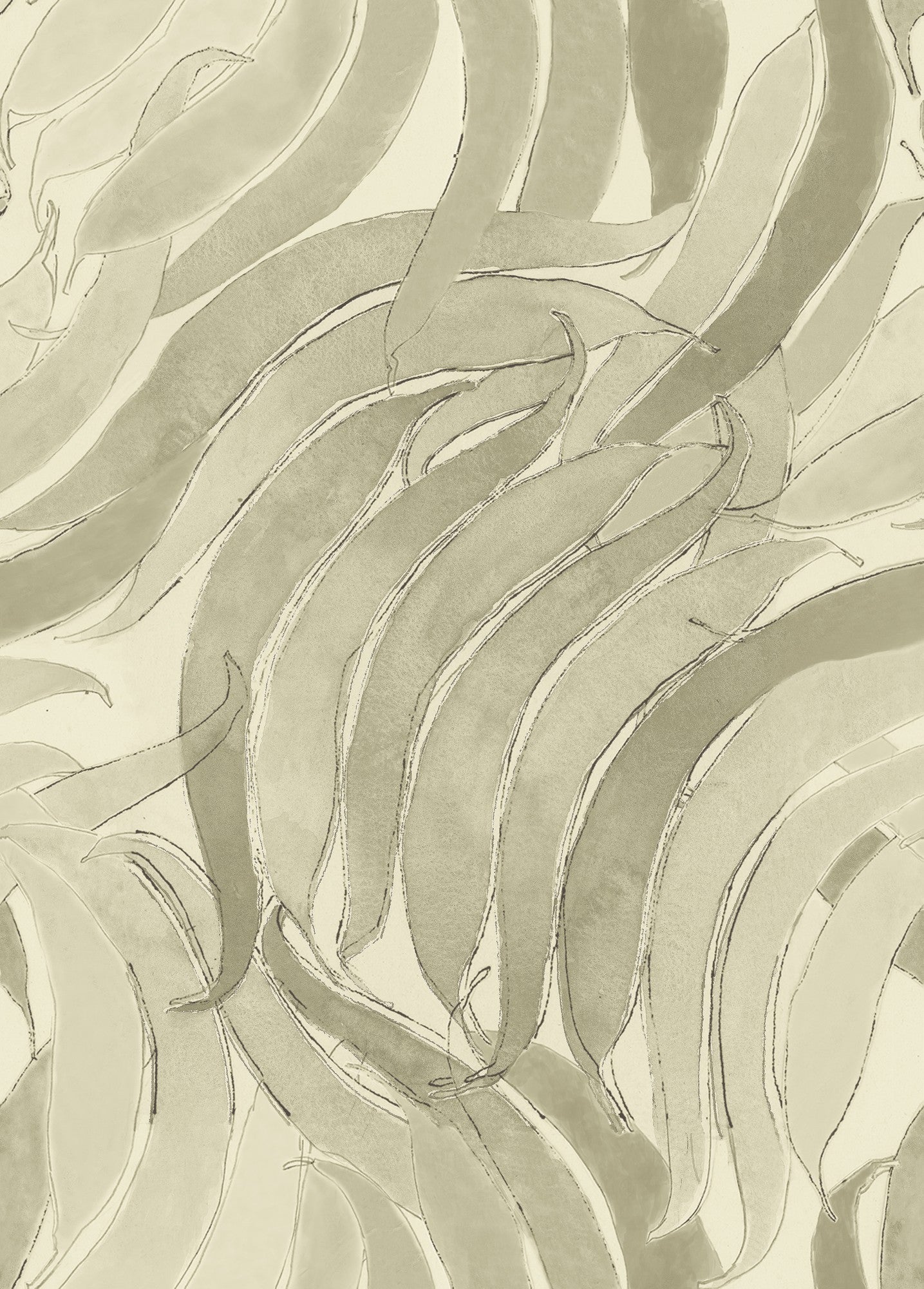 A00125 Crop Fossils Silvester Geo Wallpaper by Coordonné