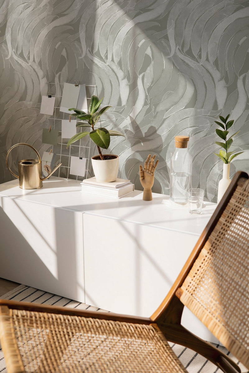 A00126 Crop Fossils Quartz Geo Wallpaper by Coordonné