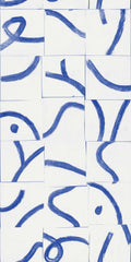 Cubic Routes Sapphire Geo Wallpaper by Coordonné