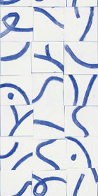 A00132 Cubic Routes Sapphire Geo Wallpaper by Coordonné