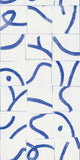 Cubic Routes Sapphire Geo Wallpaper by Coordonné