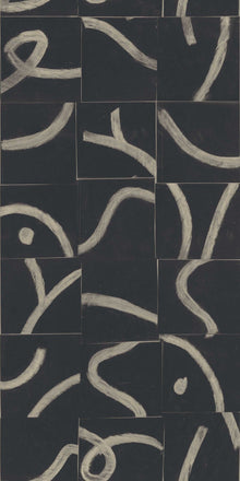 A00135 Cubic Routes Onyx Geo Wallpaper by Coordonné
