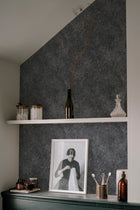A00138 Rob Leaves Onyx Geo Wallpaper by Coordonné
