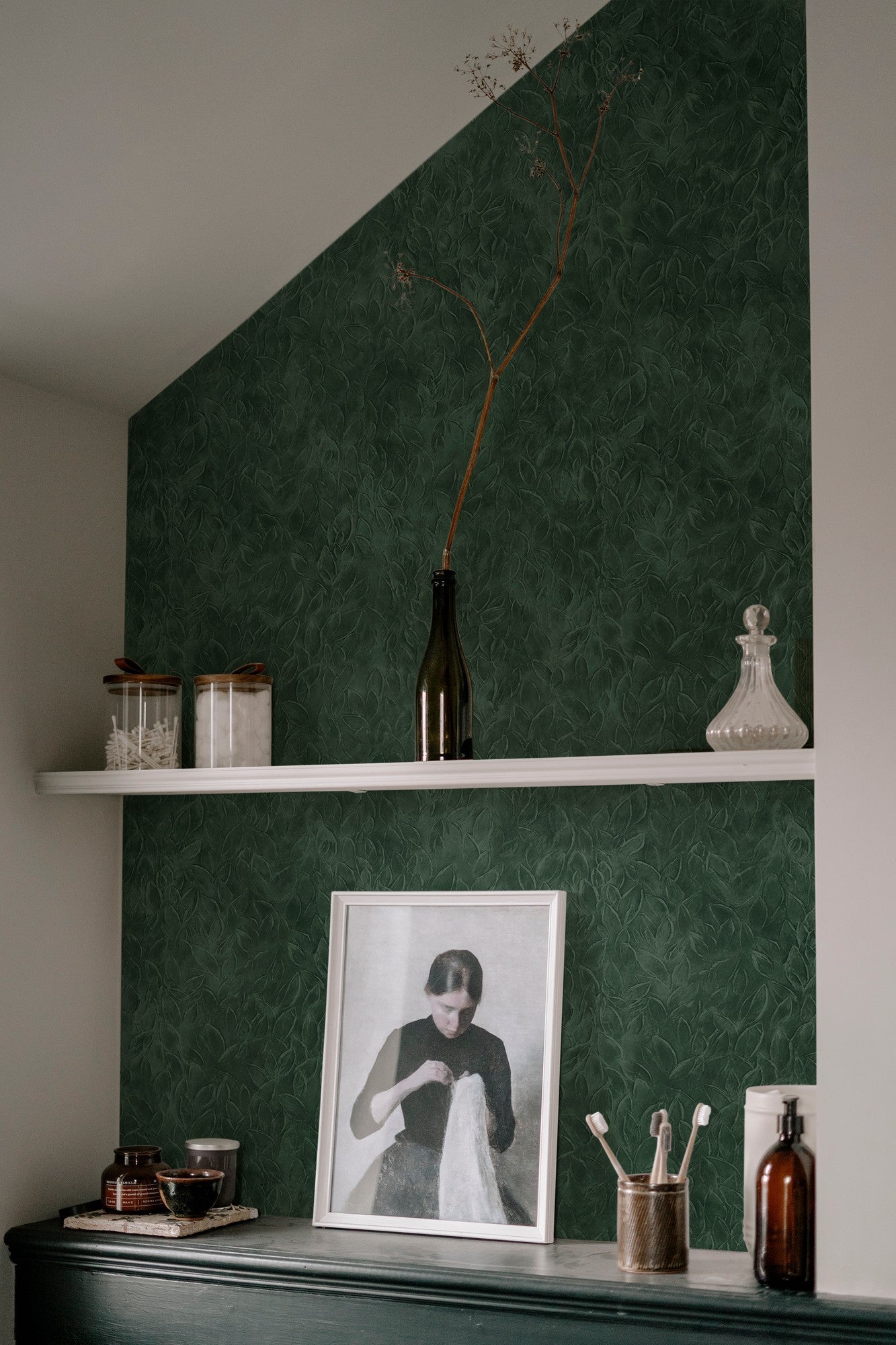 A00140 Rob Leaves Silvester Geo Wallpaper by Coordonné