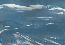 A00145 Marine Xray Metallics Silver Geo Mural by Coordonné