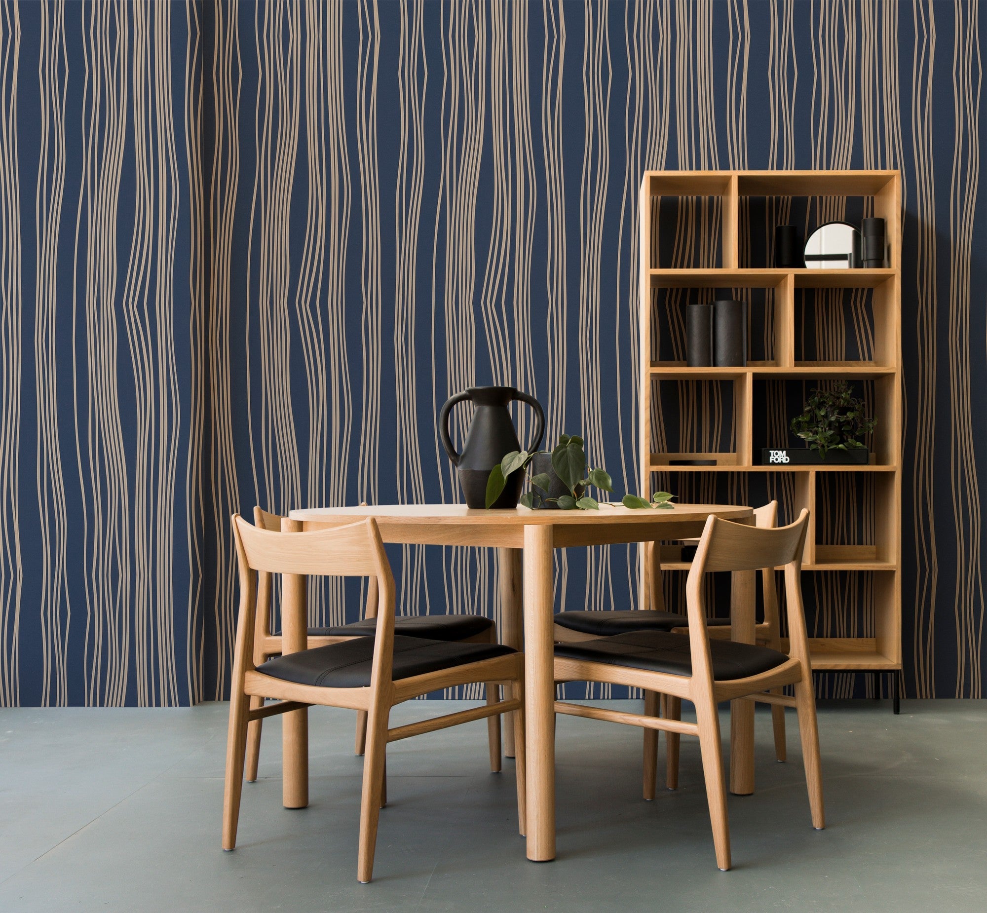 A00151 Tectonic Faults Sapphire Geo Wallpaper by Coordonné