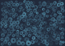 A00154 Cellular Patterns Sapphire Geo Mural by Coordonné