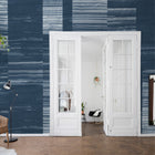 A00157 Earth Layers Sapphire Geo Mural by Coordonné