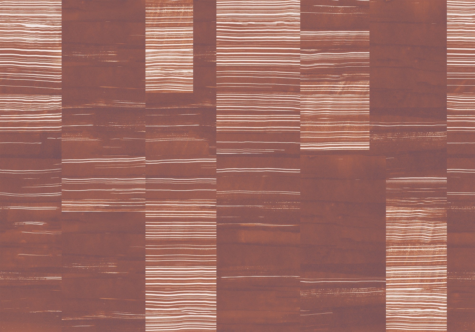 A00160 Earth Layers Terracotta Geo Mural by Coordonné