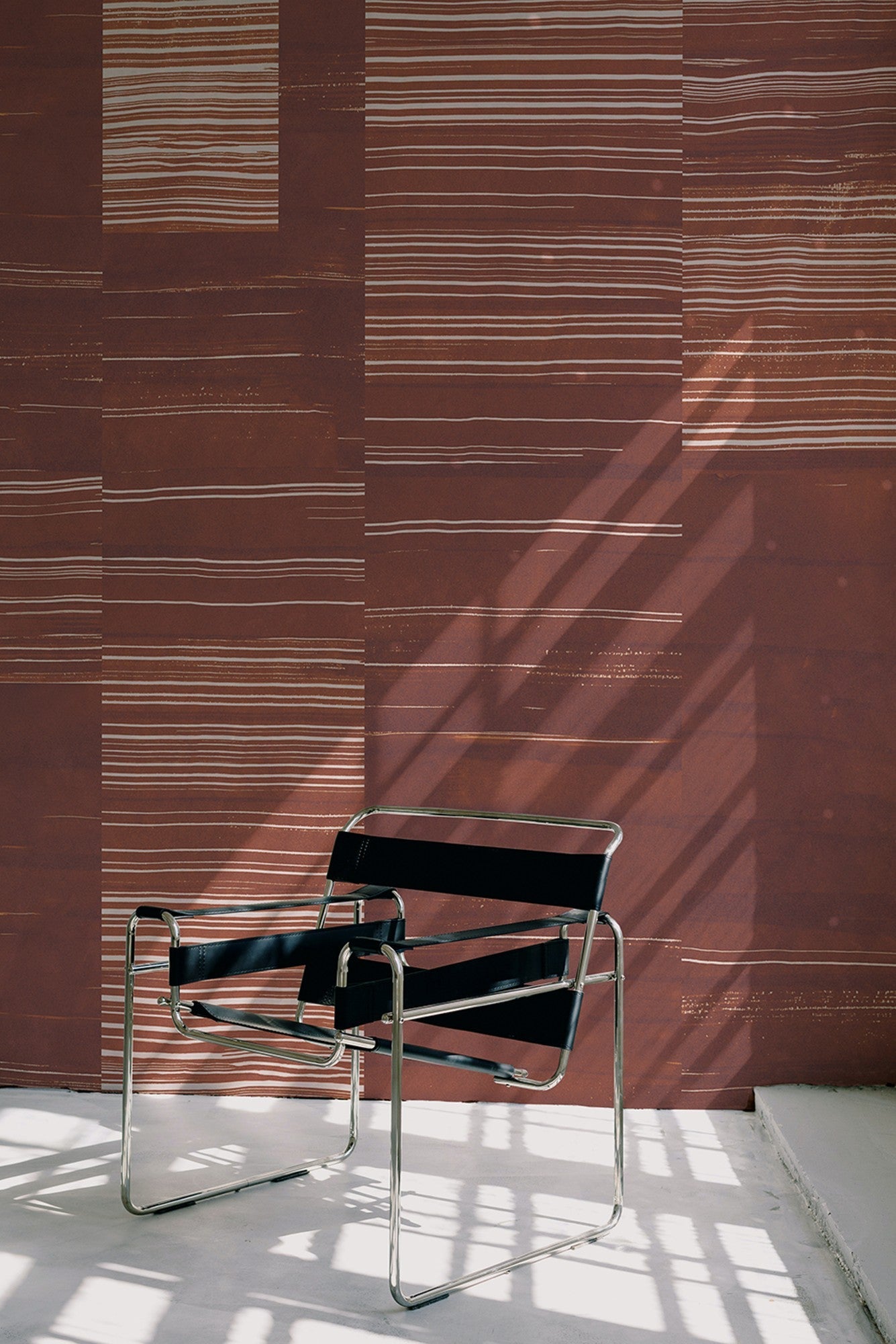 A00160 Earth Layers Terracotta Geo Mural by Coordonné