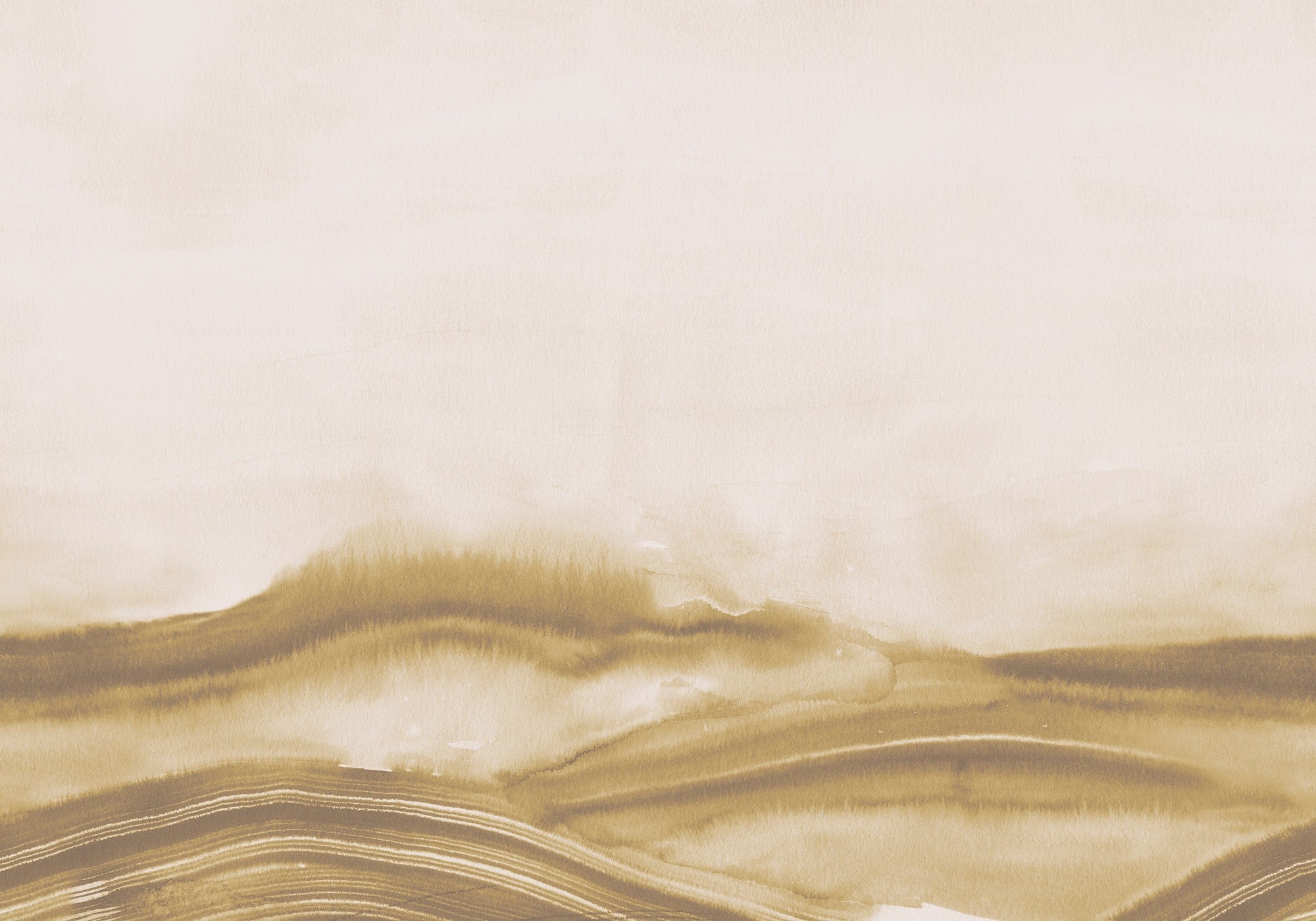 A00163 Atmospheric Haze Amber Geo Mural by Coordonné