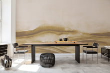 A00163 Atmospheric Haze Amber Geo Mural by Coordonné