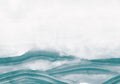 Atmospheric Haze Aqua Geo Mural by Coordonné