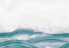 A00165 Atmospheric Haze Aqua Geo Mural by Coordonné