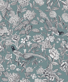 A00202 Mercedes Celadón Feria Wallpaper by Coordonné