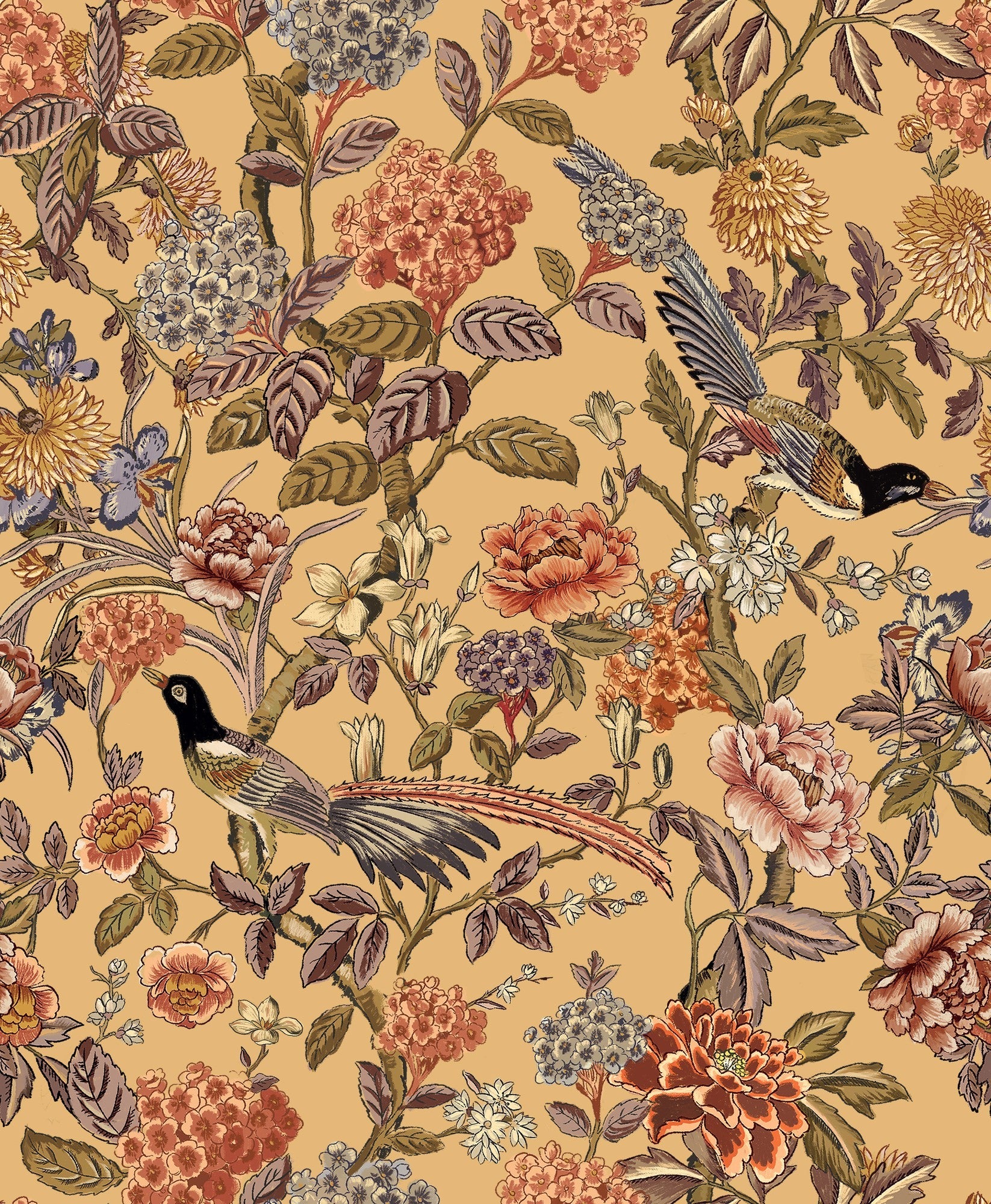 A00204 Mercedes Mostaza Feria Wallpaper by Coordonné