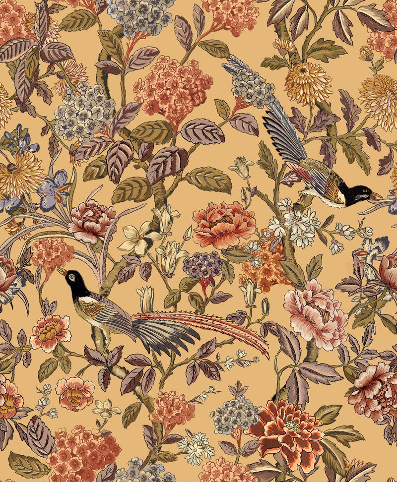 A00204 Mercedes Mostaza Feria Wallpaper by Coordonné